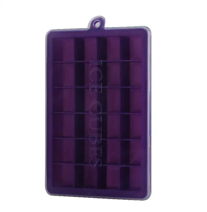 Purple XITUO лоток для льда силиконовый кубик льда со съемным покрытием гибкая форма для льда 4 Кубика коктейльный виски для детского питания Шоколад - Цвет: Purple