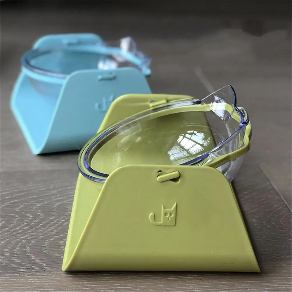 Нескользящие двойные миски для кошек с приподнятой подставкой корма и воды