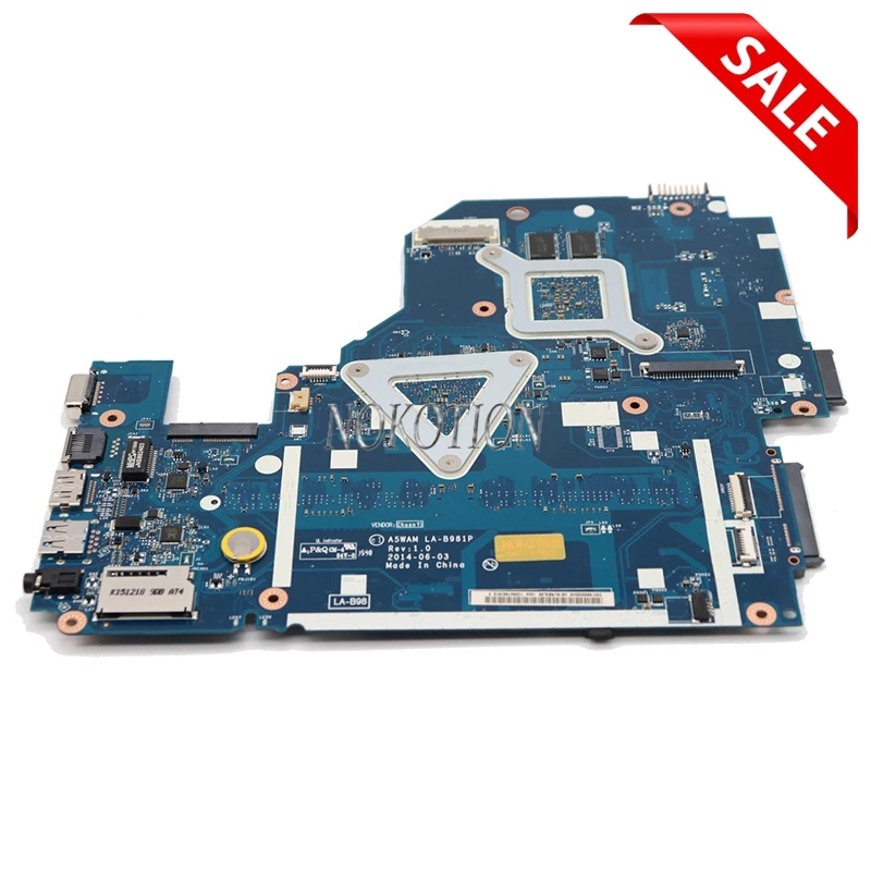 NOKOTION абсолютно новая плата! A5WAM LA-B981P REV 1,0 для acer aspire E5-511 E5-511G материнская плата для ноутбука NBMQX11005 NB. MQX11.005