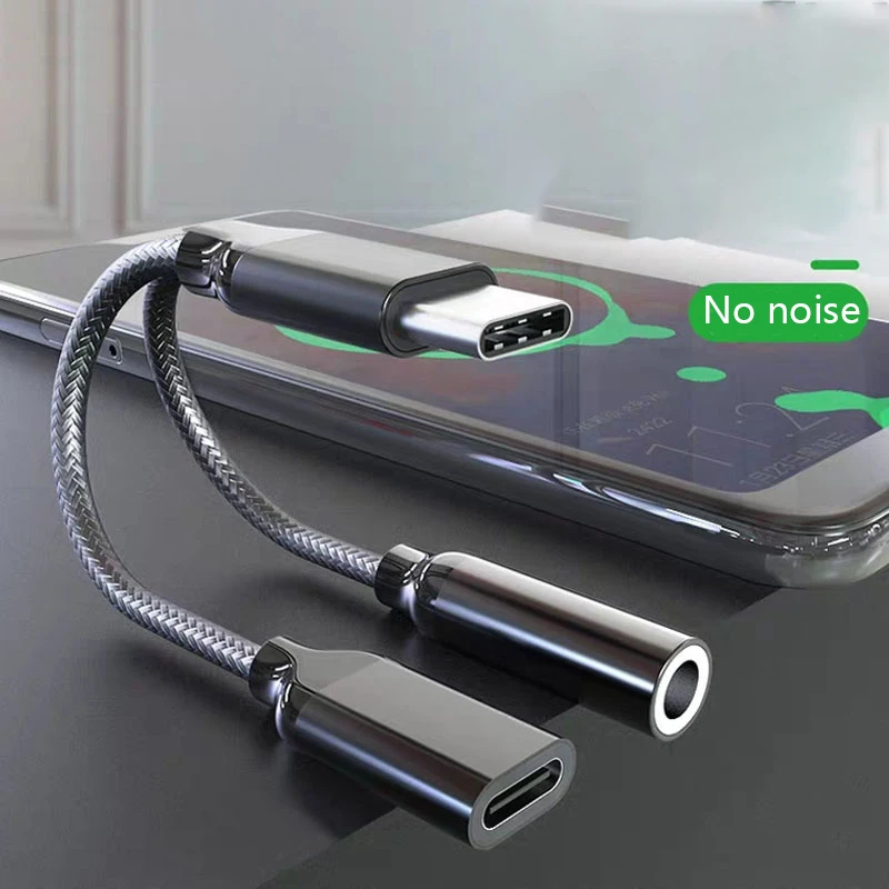 Usb type-C к сплиттеру 3,5 мм разъем AUX для зарядки type-C 2 в 1 сплиттер адаптер аудио конвертер кабель для телефона xiaomi huawei