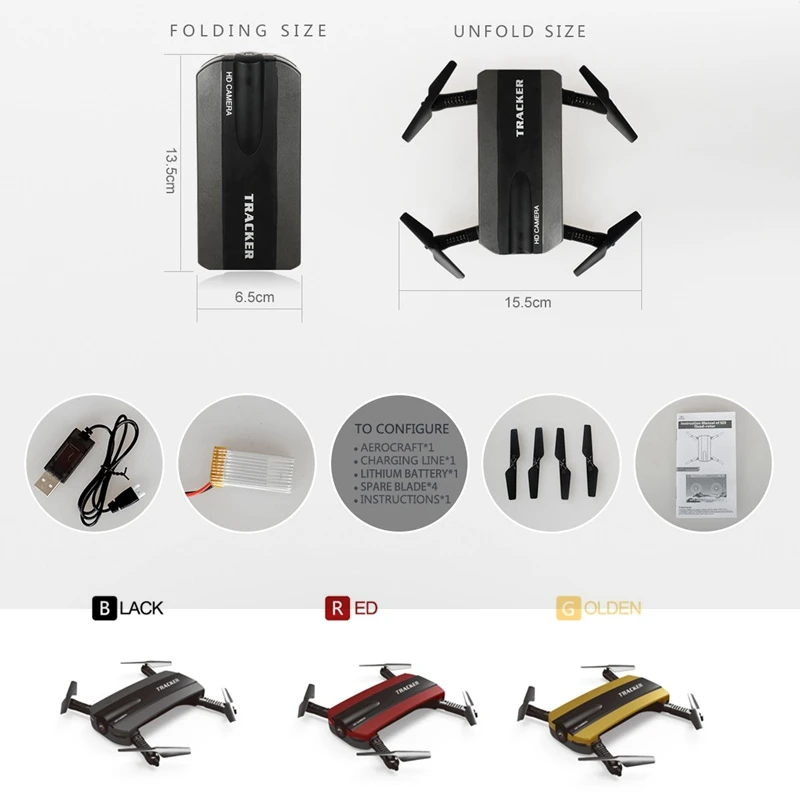 Jxd 523 складной Дрон с камерой Управлением по телефону Fpv Quadcopter Rc вертолет Wi Fi мини