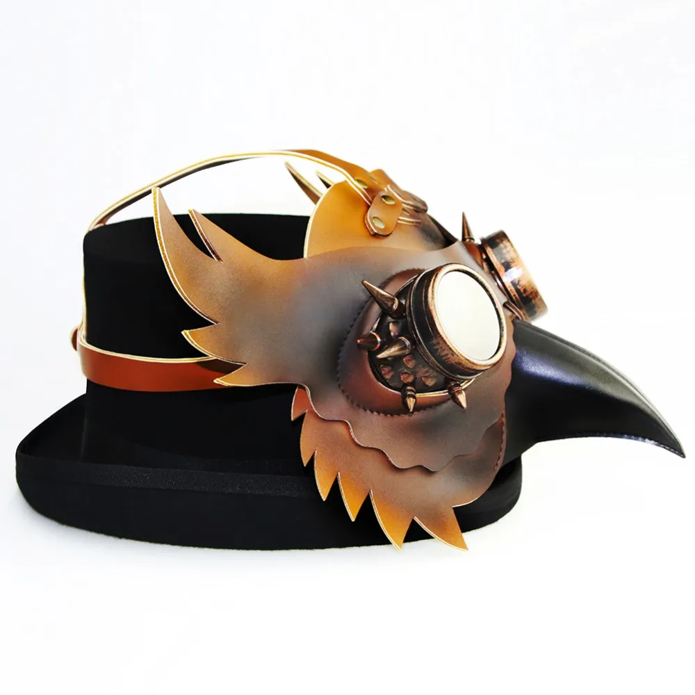 Steampunk Plague Doctor Halloween Cosplay anime Party mask