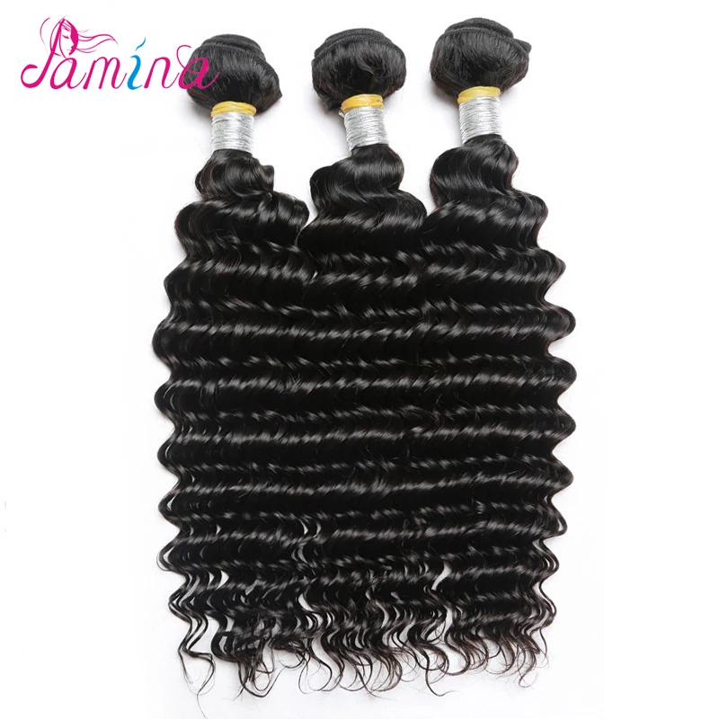 Filipino Virgin Hair With Closure Deep Wave 13x4 Ear to Lace Frontal Bundles Curly Fromtal Human |
