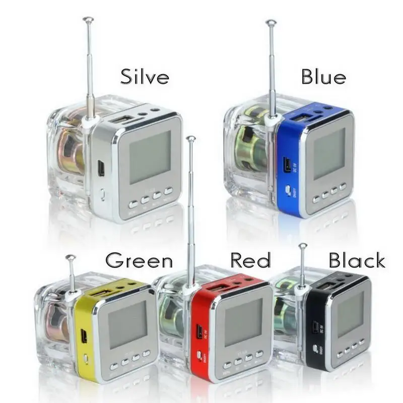 Yiwa Nizhi TT-028 Mini USB MicroSD карта FM радио ЖК-дисплей динамик музыкальный MP3 плеер