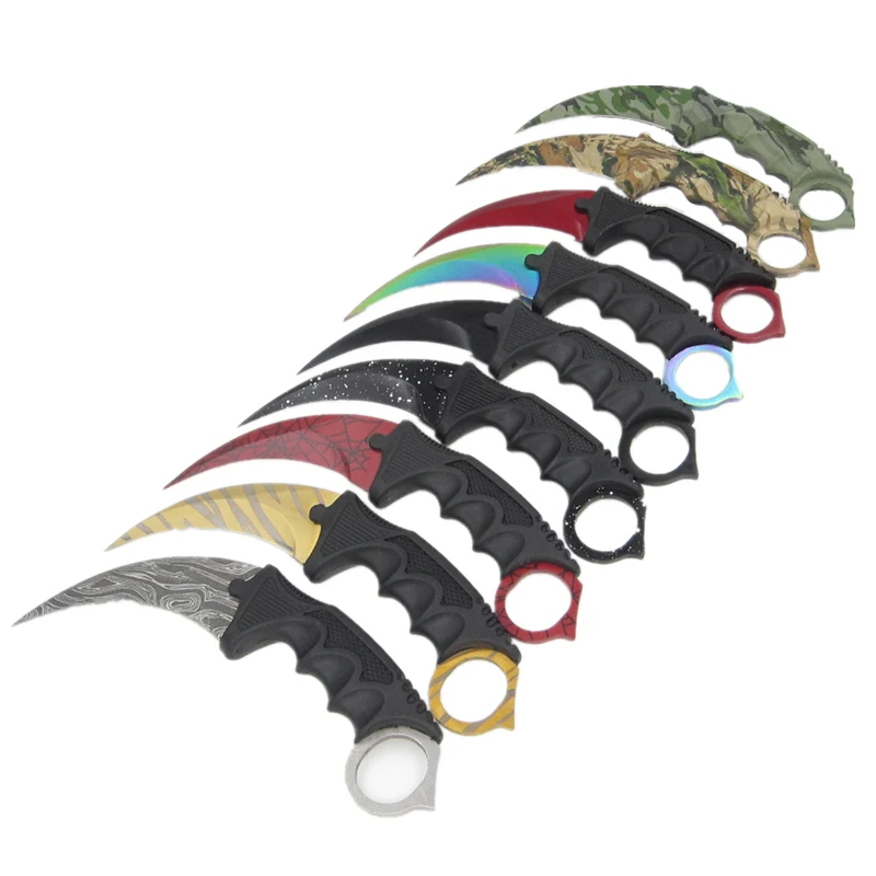 CS Go Counter Strike Hawkbill тактические Коготь Karambit шеи нож настоящий боевой бой лагерь