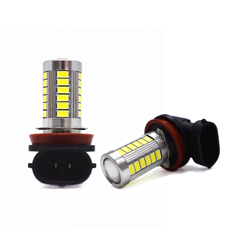 Светодиодная противотуманная фара высокой мощности 6000 K 12V H8 H11 33 SMD 5630 2 шт.