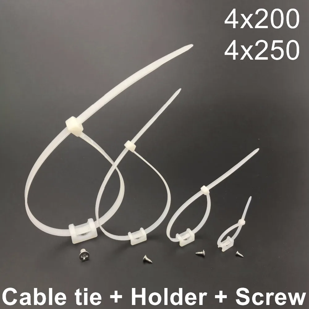 Сетевой кабель нейлоновый пластиковый самоблокирующийся 4*150 4*200 с пластиковым