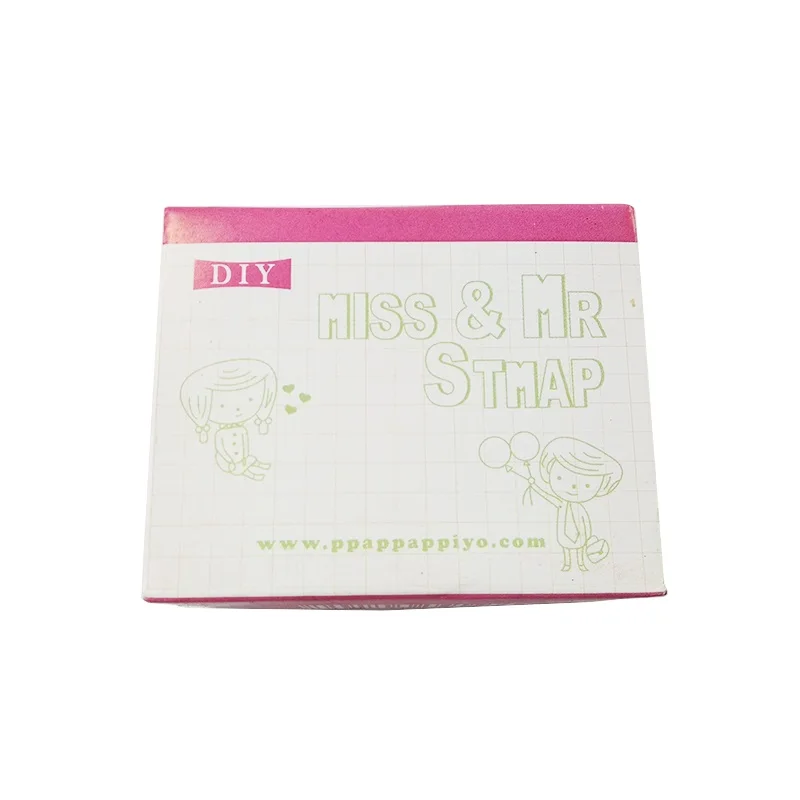 12 шт./компл. Mini Miss & Mr DIY искусственные деревянные прозрачные штампы для