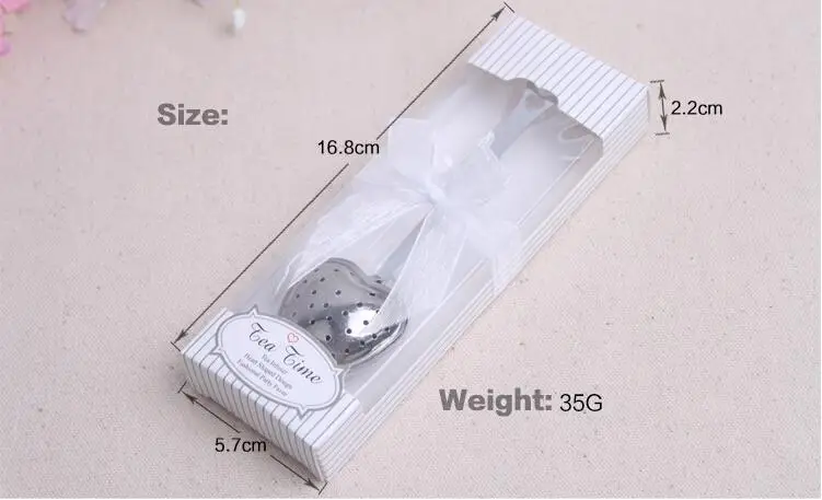 Перфорированная ложка-ситечко в форме сердца для заваривания чая элегантной