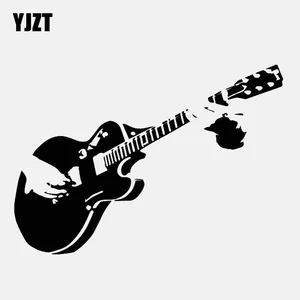 YJZT 13,5 см * 9,5 см персонализированный виниловый музыкальный гитарист в стиле рок