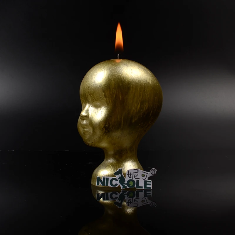 Силиконовая форма для изготовления мыла Nicole свеч 3D Детская кукла страшная головы