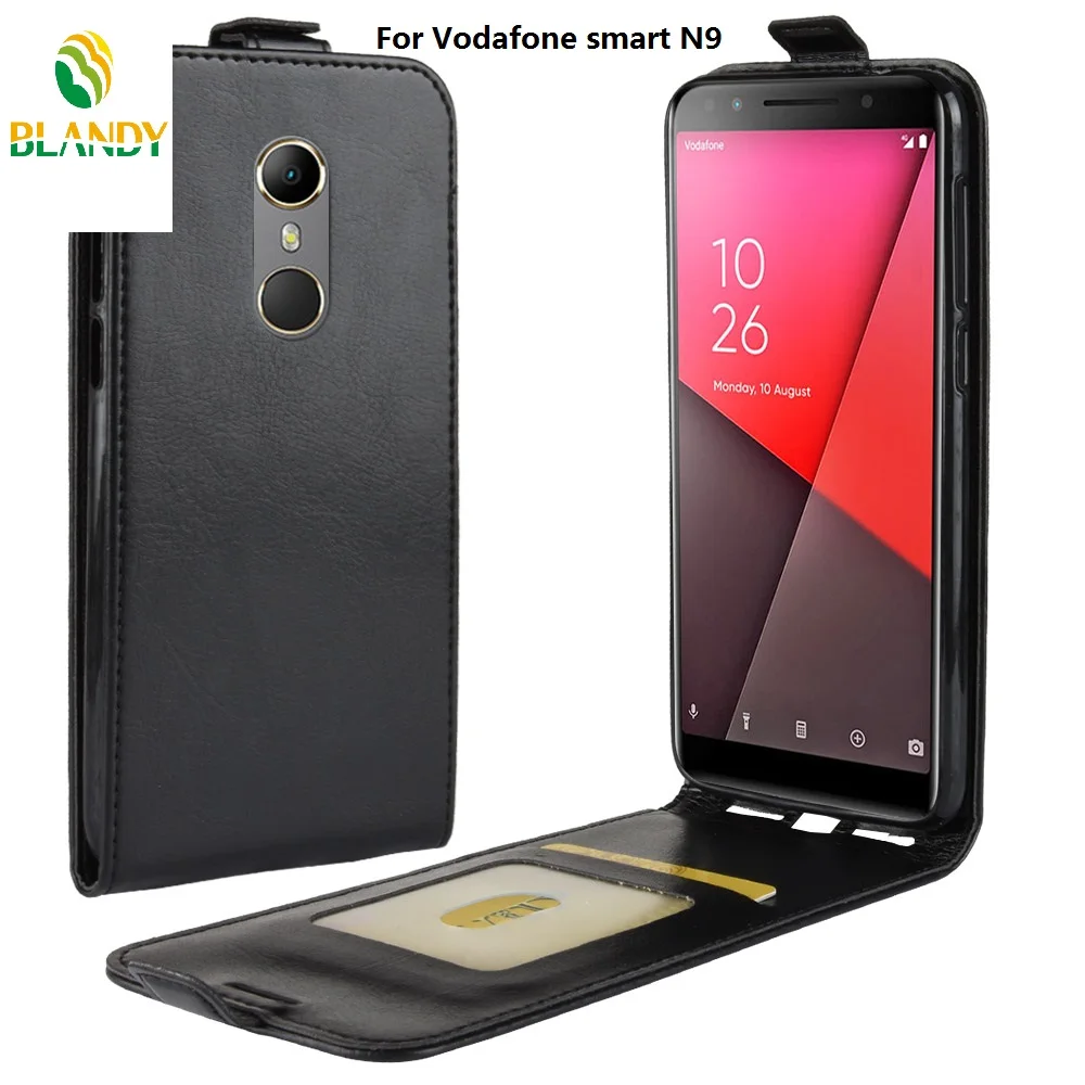 100pcs/lot For Vodafone smart X9 N9 lite flip 64 grain Leather TPU cover case N8 V8 | Мобильные телефоны и аксессуары