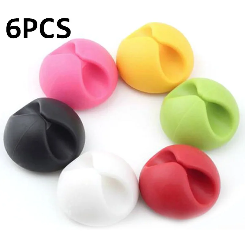 Мини органайзер для проводов 6 шт. кабельный зажим мыши USB клавиатура линии