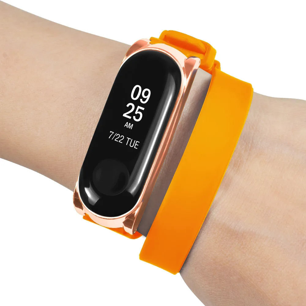 Силиконовый ремешок HONHX для Xiaomi Mi Band 3 сменный Браслет с двойной запахом наручных