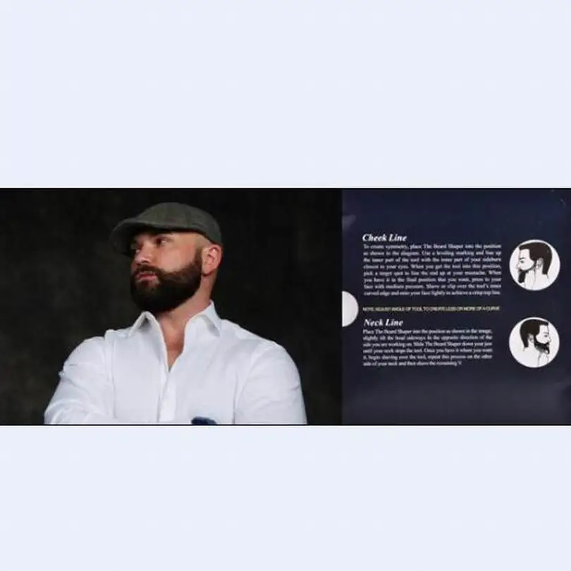 Хорошее качество пластиковый шаблон для бороды расческа формирования Расческа