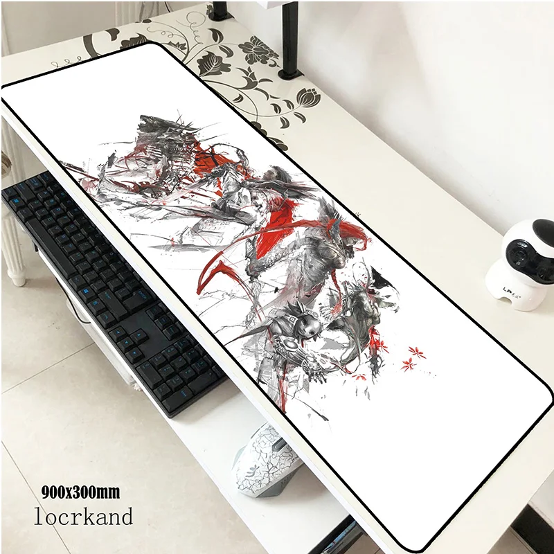 Guild wars 2 padmouse 900x300x2 мм коврик для мыши большой компьютерный персональные игровые