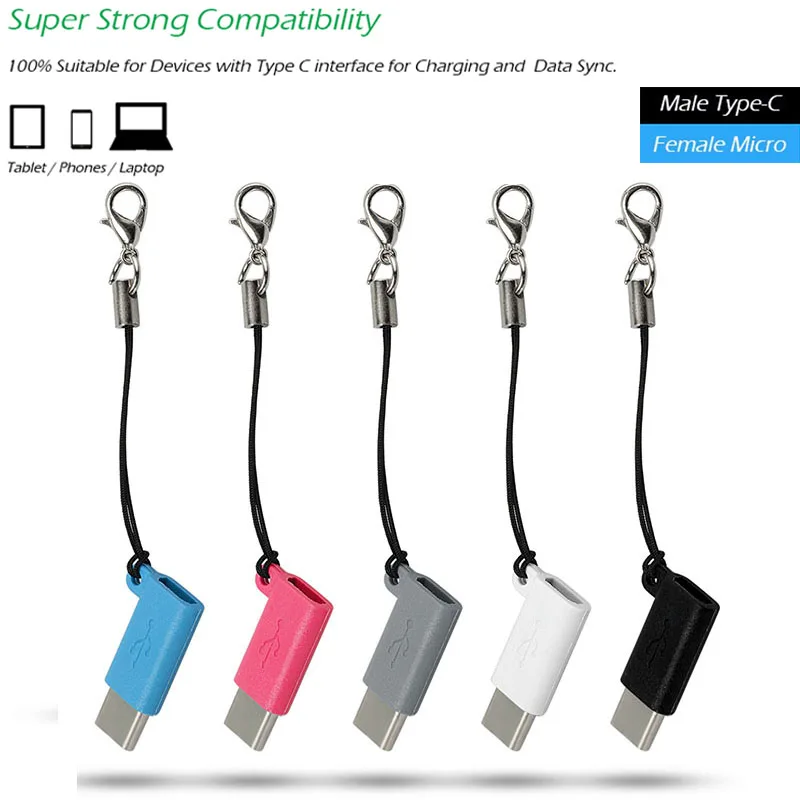 Micro USB Женский к Type C 3 1 Мужской кабель адаптер зарядка и синхронизация данных