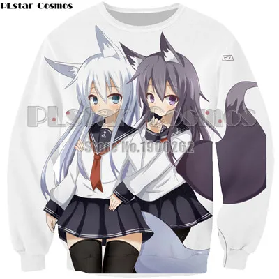PLstar Космос Мультфильм Аниме Re Zero Rem круглый Свитшот стиль Модные толстовки Топы Прямая Красочные Плюс Размер S-5XL - Цвет: 25