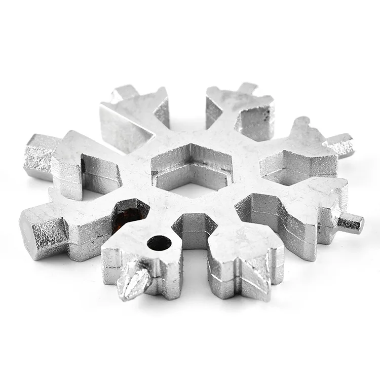 18 in 1 Multi Function Tool Card Combination Small Portable Outdoor Supplies Snowflake Kit | Спорт и развлечения