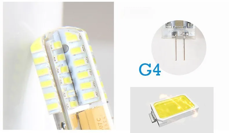 10 шт./лот G4 светодиодный кукурузная лампа светильник 220V Светодиодный точечный светильник DC12V светодиодный Домашний Светильник ing ампулы люстра светильник s сменная лампа