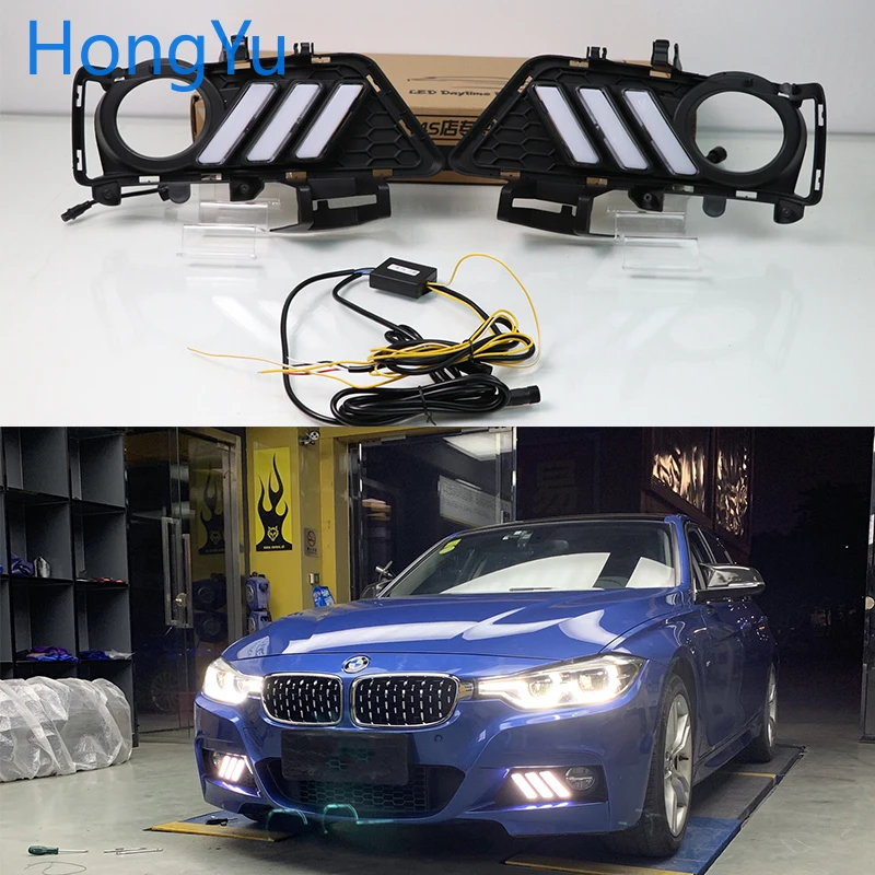 Дневные ходовые огни для BMW F30 F35 3 серии 2013 2019 светодиодный дневные DRL