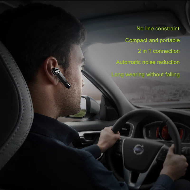 Беспроводные Bluetooth наушники Baseus мини портативные деловые с микрофоном a01для xiaomi