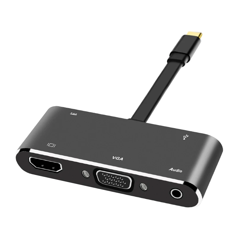 USB C Type c к HDMI 4k Apapter VGA кабель аудио USB3.0 PD конвертер концентратор для macbow pro HuaWei P20 HDTV