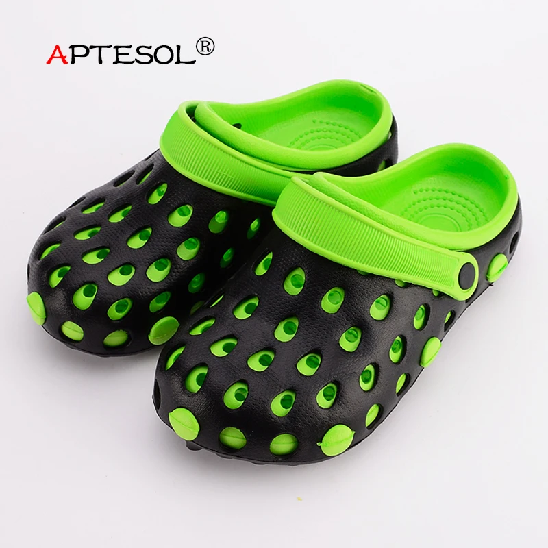 APTESOL Для мужчин летние пляжные шлепанцы уличные Нескользящие Повседневное