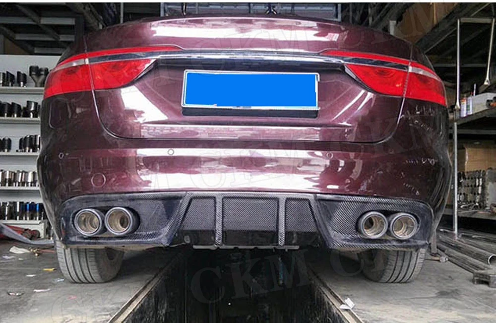 Для XE углеродного волокна задний бампер для губ Диффузор для Jaguar FRP автомобильный бампер