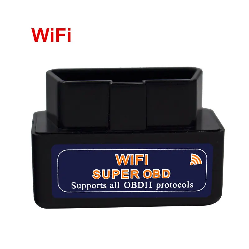 Mini Black PIC18F25K PIC18F25K80 ELM 327 OBD II wifi считыватель кодов ELM327 V1.5 WI FI 25K80 чип OBD2 диагностический сканер для IOS Android Windows систем - Цвет: Mini Black PIC18F25K