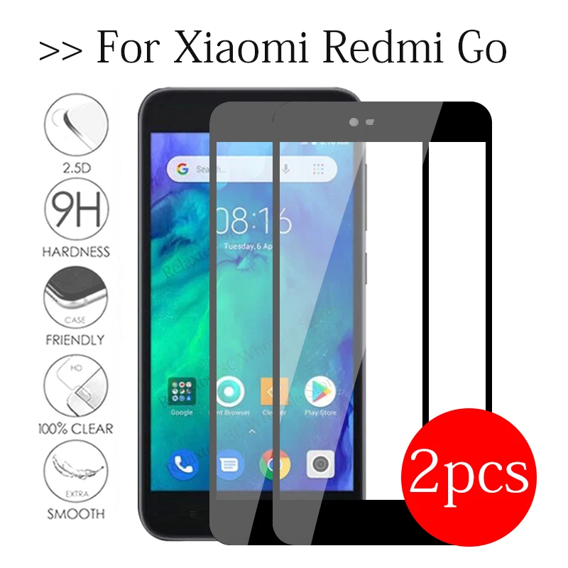 2 шт. закаленное стекло redmi GO Защита экрана для xiaomi go защитное redme xaomi xiomi redmigo полное