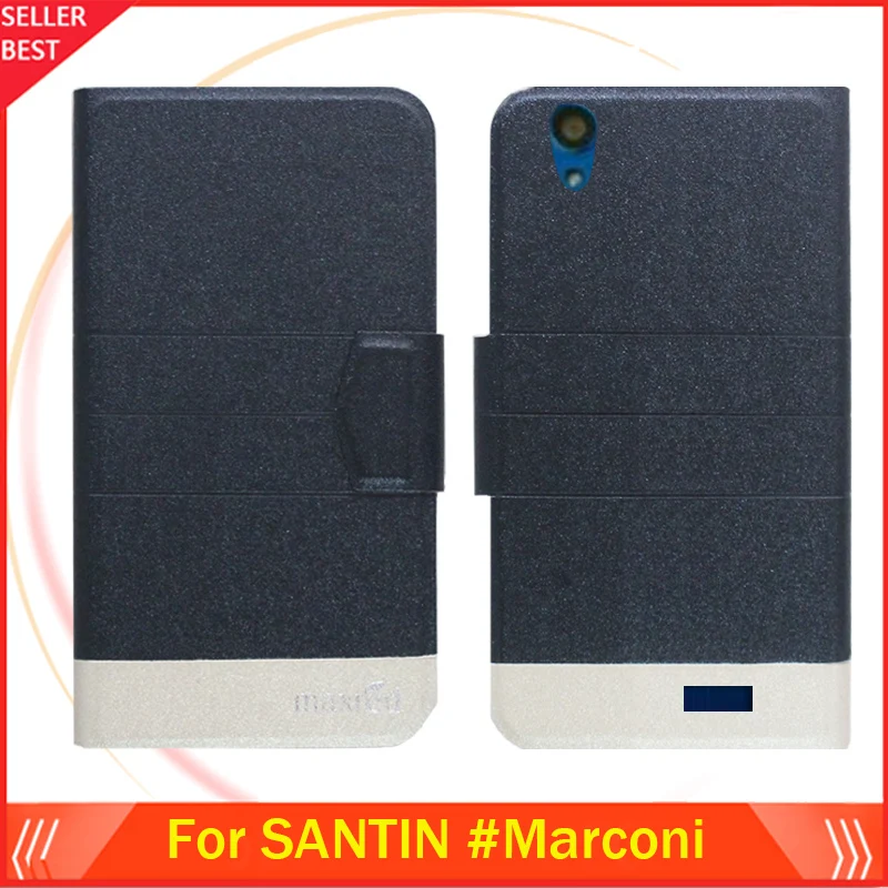5 цветов Лидер продаж! Чехол SANTIN # Marconi Ультратонкий Флип роскошный модный кожаный