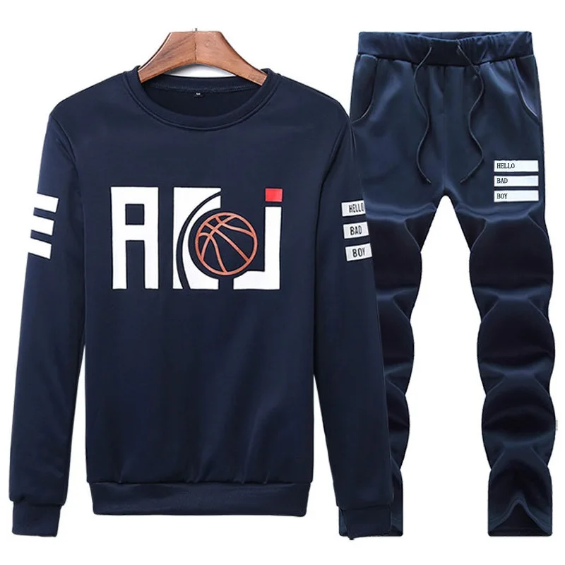 Брендовый повседневный мужской спортивный костюм в стиле хип-хоп спортивные