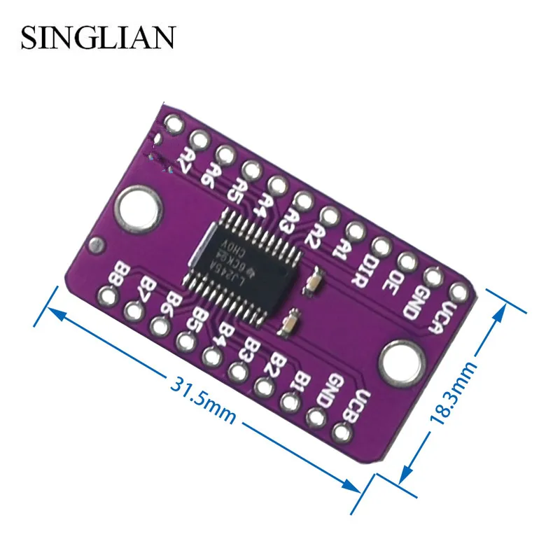 MCU 245 SN74LVC4245A LJ245A 8 way автобус трансивер Перестановка разработка платы|Соединители|