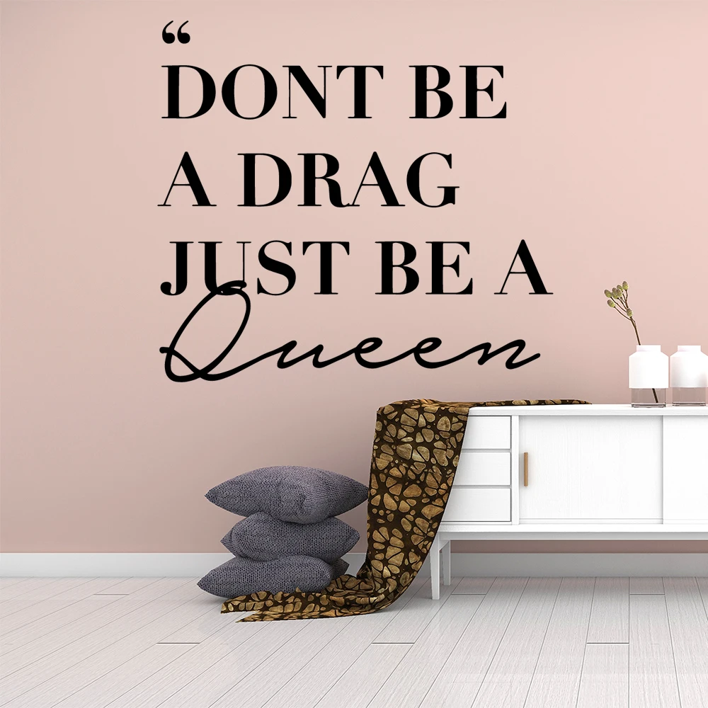 Современная быть королевой художественная стена с цитатой наклейка украшения