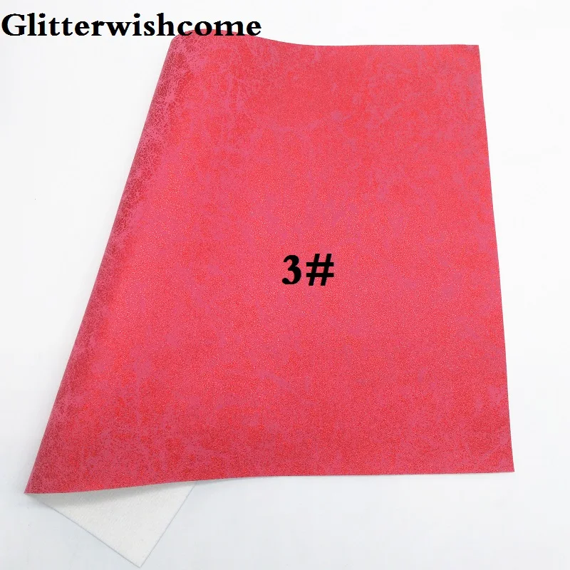3 Glitterwishcome 21X29 см A4 размер винил для бантов металлическая кожа Fabirc искусственная кожа листы для бантов, GM156A - Цвет: 3