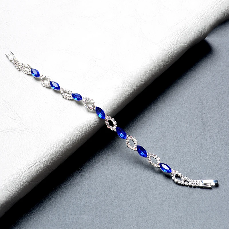 RACHEL VICHY Luxury beautiful shine full crystal zircon bridal bracelet wedding jewelry Zircon women SH8284 | Украшения и