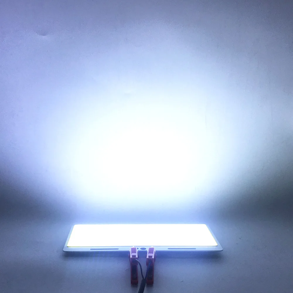 

220*120mm Ultra Bright 12V COB LED Panel Light 200W Chip On Baord 6500K Cold White Color DC12V LED Lamp for DIY Decor Car Bulbs