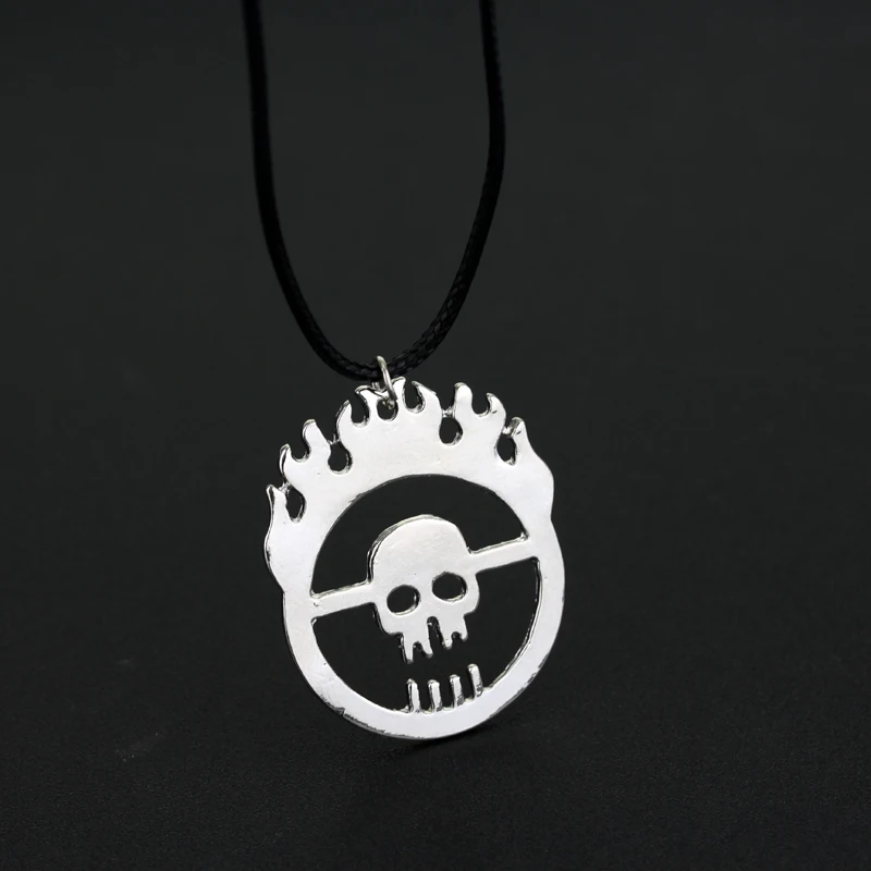 Мужской кулон в стиле панк рок подвеска с рисунком пламени черепа Mad Max Fury Road колье