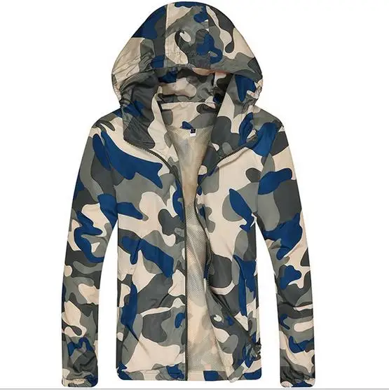 2017 softshell sportscamojacket Для мужчин тонкий пальто камуфляж с капюшоном Костюмы Тонкий
