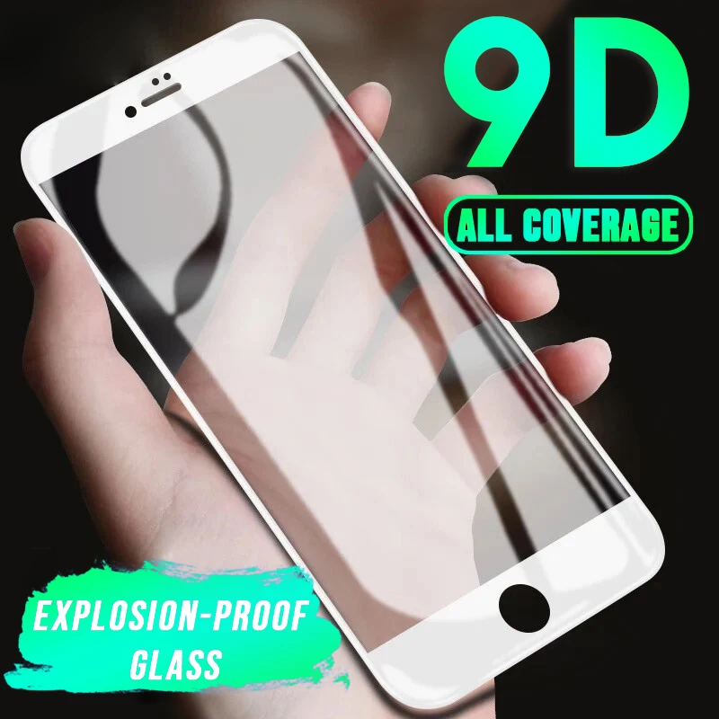 9D Full Protective Glass On For iPhone 6 7 6s 8 Plus Screen Protector Film 5 5S X 10 XR XS MAX Tempered Cover | Мобильные телефоны