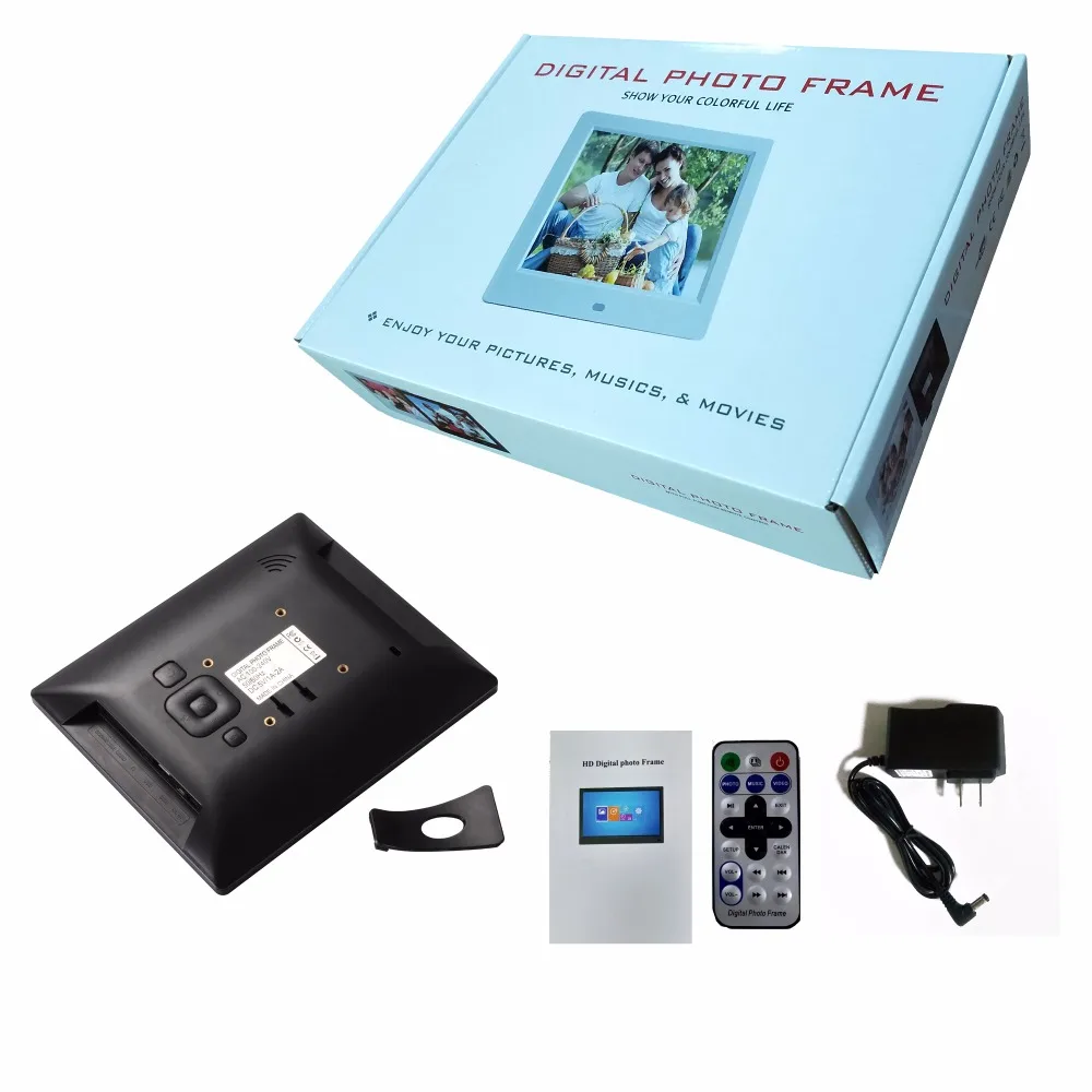 8 дюймовая цифровая фоторамка цифровой альбом Воспроизведение изображений и