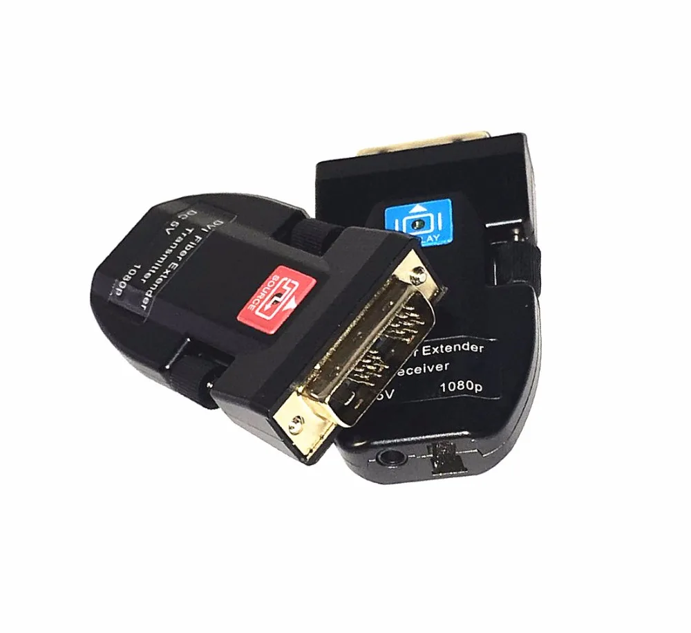 DVI Оптоволоконный удлинитель DVI/HDMI цифровой мини оптический приемопередатчик