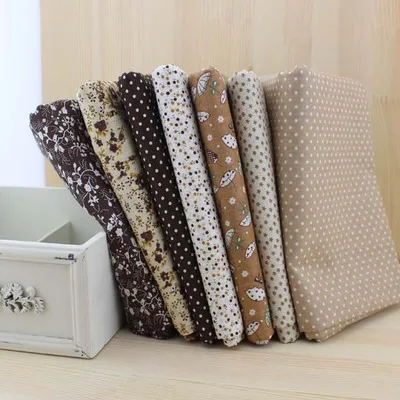 2017 7pcs100% разноцветная подвеска квилты хлопок ткань квадраты Diy милое Одеяло Ткань
