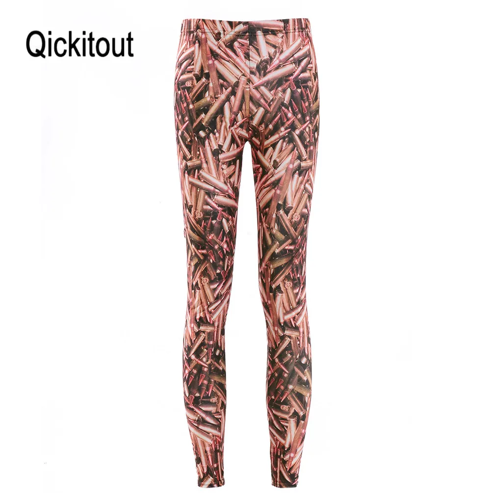 Qickitout HOT Sexy моды Пиратская Легинсы Брюки Цифровая печать боеприпасы леггинсы