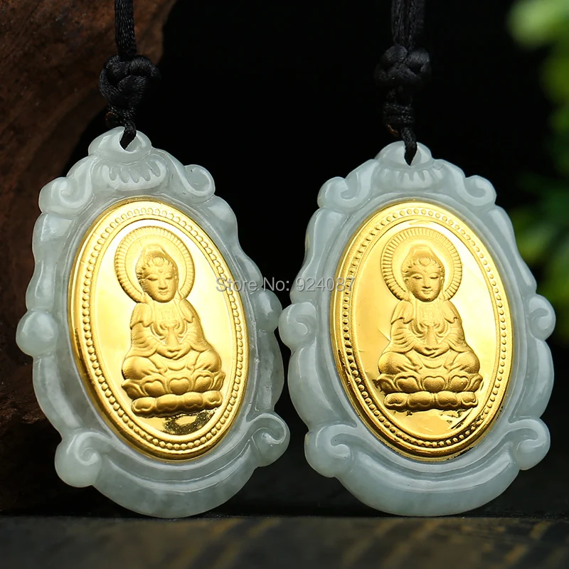 Подлинный нефритовый благородный кулон Guanyin для мужчин|pendant|pendant menpendant jade |