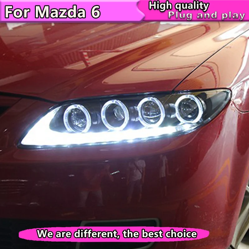 Автомобильный Стайлинг для Mazda 6 фар 2004-2013 Mazda6 светодиодный ные Фары
