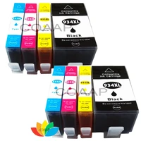 8 compatible chipped ink cartridges for hp officejet pro 6230 6830 6835 replace hp 934xl 935xl