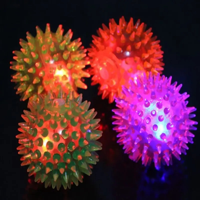 Shujin детские мягкие Сенсорные игрушки шарики со светодиодной вспышкой прыгающий