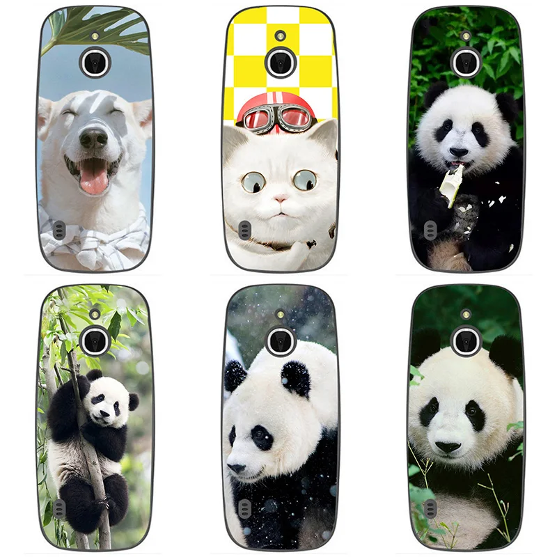 Мягкие силиконовые чехлы для телефонов Nokia 3310 3G 4G мягкий чехол из ТПУ с пандой 3G/4G
